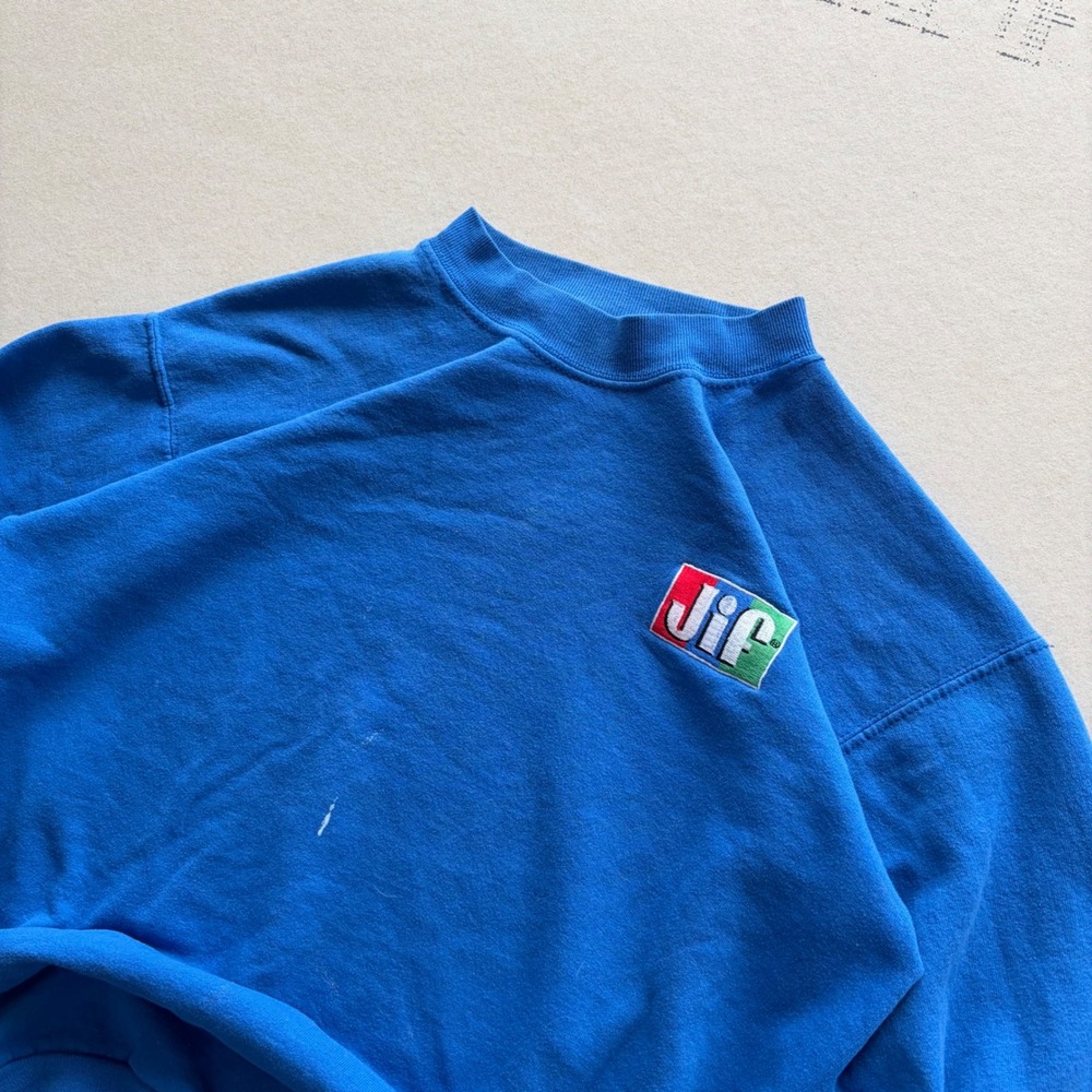 Vintage 90s Distressed Hanes Jif Crewneck